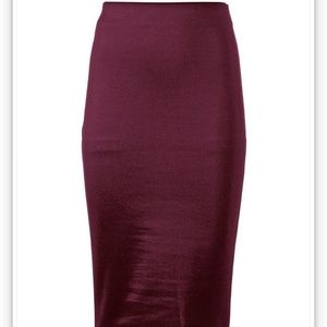 Apt. 9 Burgundy Scuba Skirt